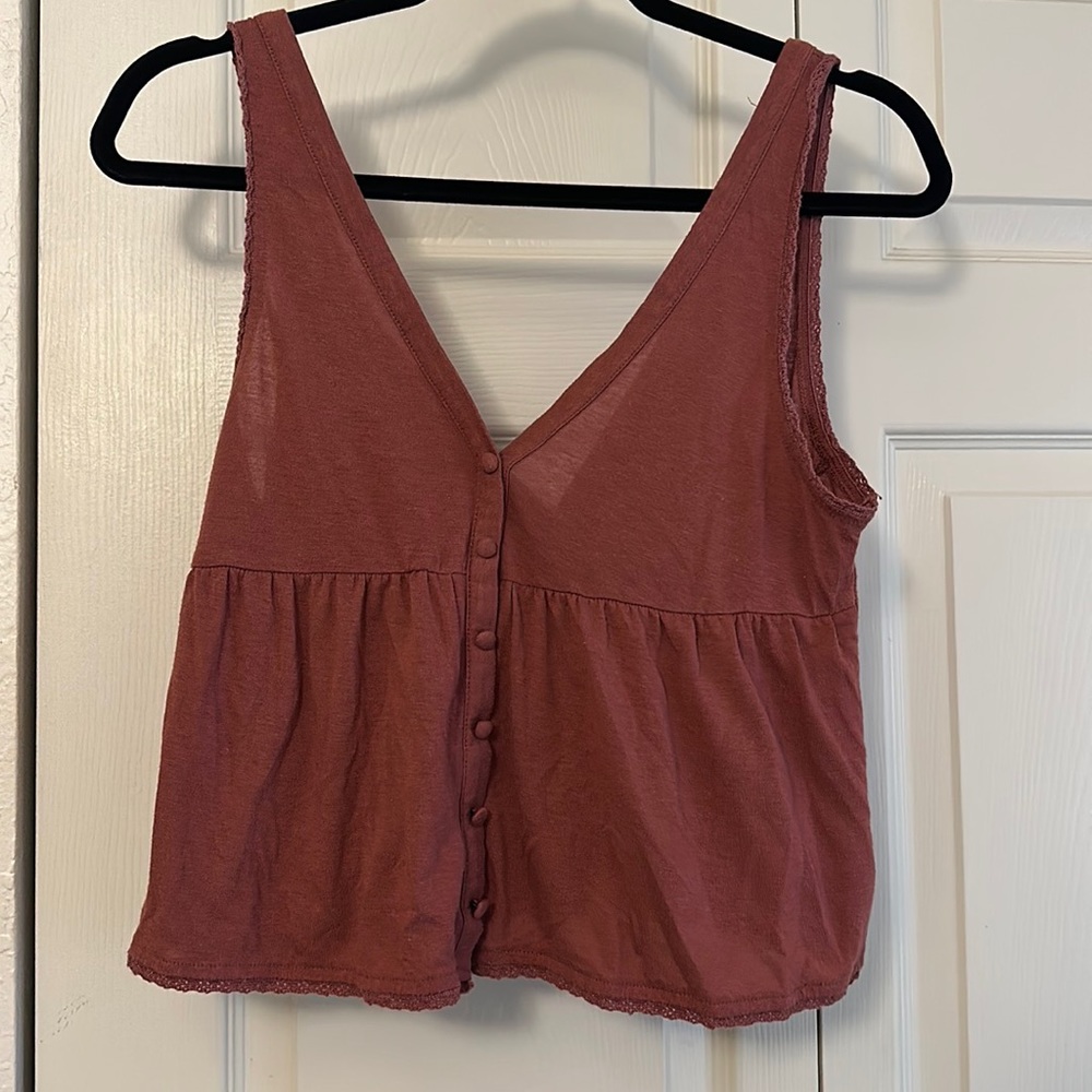 American eagle | cropped tank top with bottons